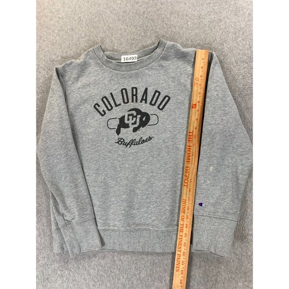Colorado Buffaloes Champion Campus Crew Sweatshirt (Women's XL) Gray - Picture 5 of 12